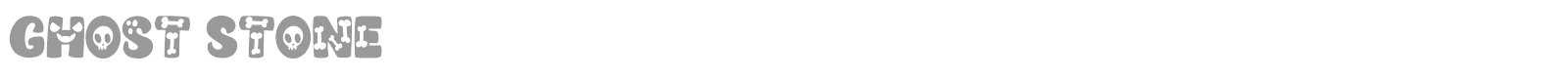 Ghost Stone font preview